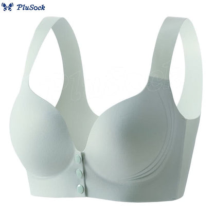 Plus Size Front Closure Seamless Wireless Bra