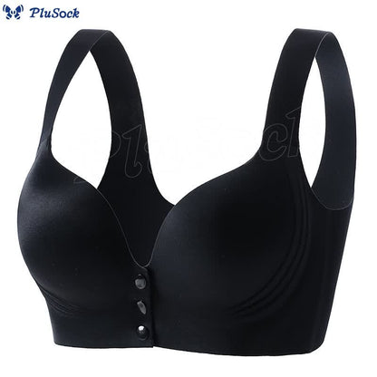 Plus Size Front Closure Seamless Wireless Bra