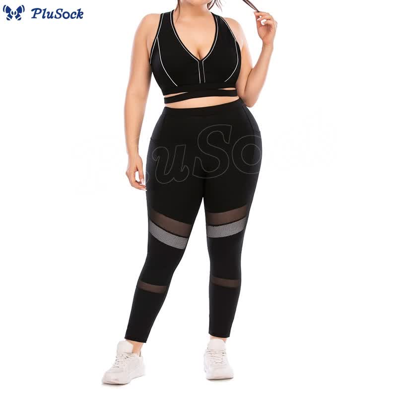 Plus Size Yoga Sports Set