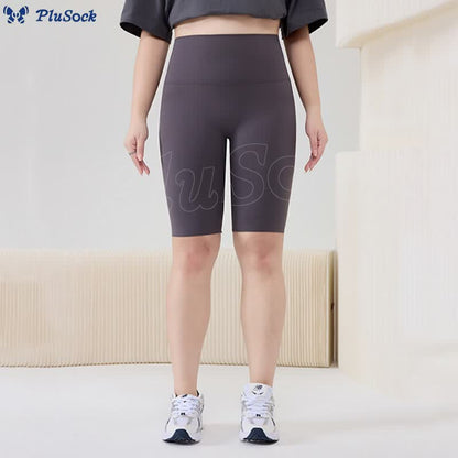 Plus Size High-Waist Biker Short