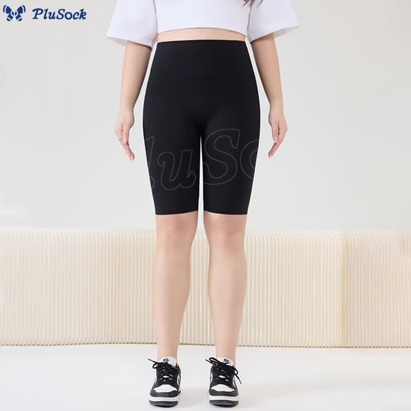 Plus Size High-Waist Biker Short