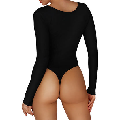 Plus Size Long Sleeve Bodysuit