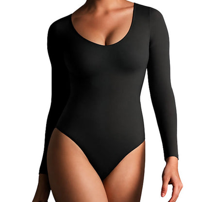 Plus Size Long Sleeve Bodysuit