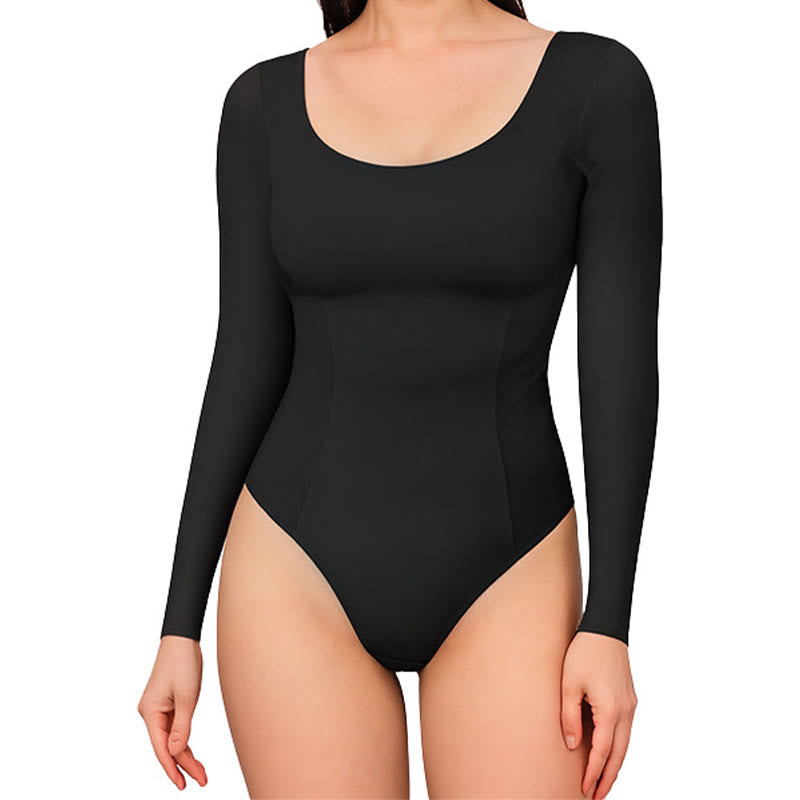 Plus Size Long Sleeve Bodysuit