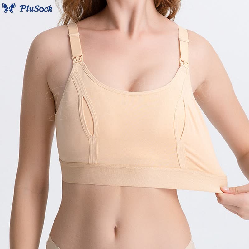 Plus Size Adjustable Breastfeeding Wireless Bra