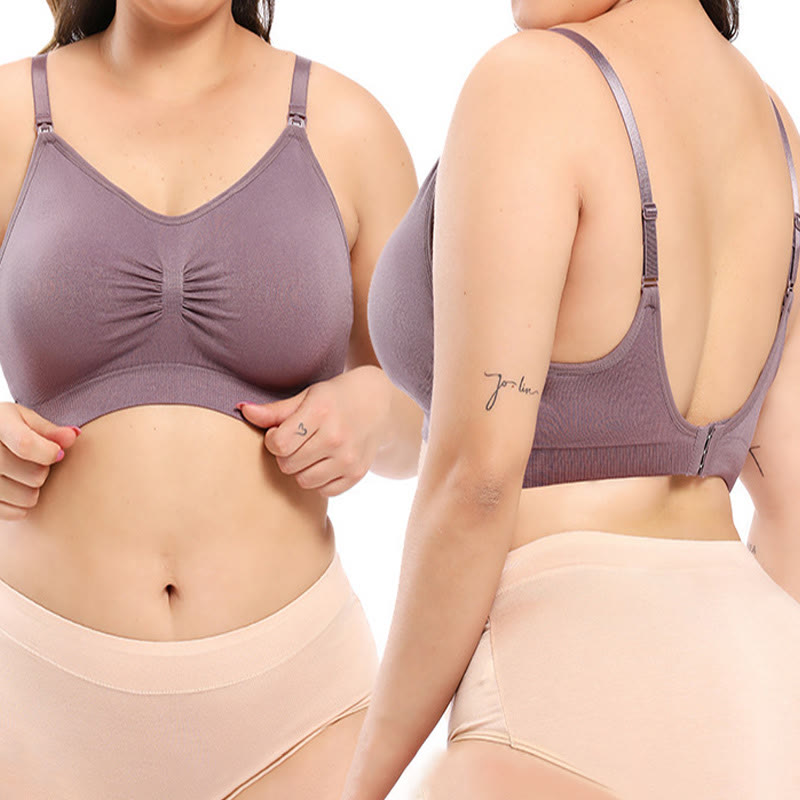 Plus Size Breastfeeding Wireless Bra