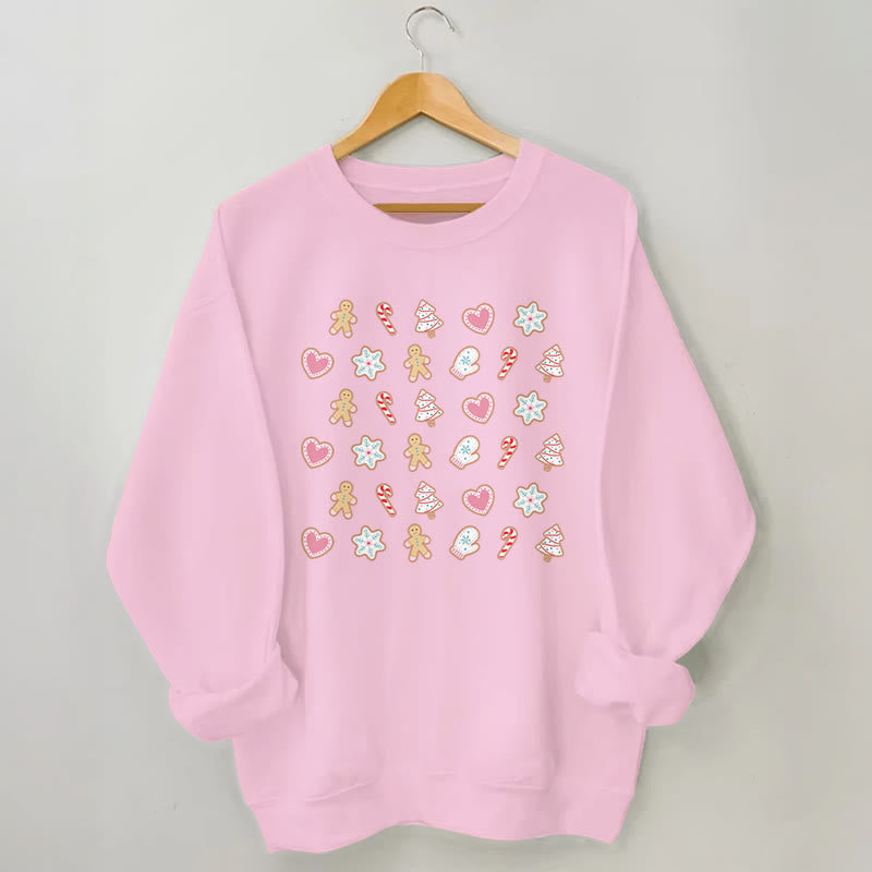 Plus Size Christmas Elements Sweatshirt