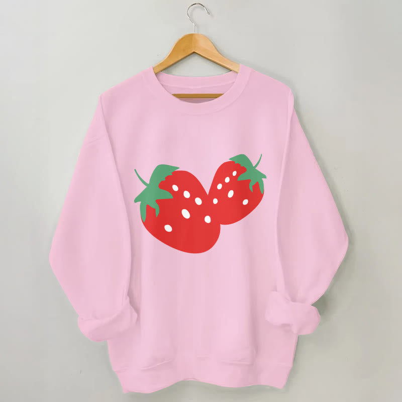 Plus Size Strawberry Sweatshirt