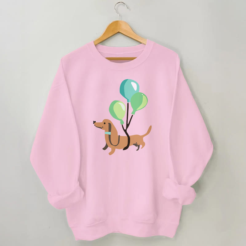 Plus Size Balloon Dachshund Sweatshirt