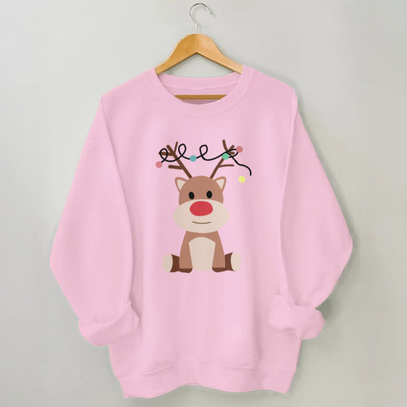 Plus Size Elk Sweatshirt