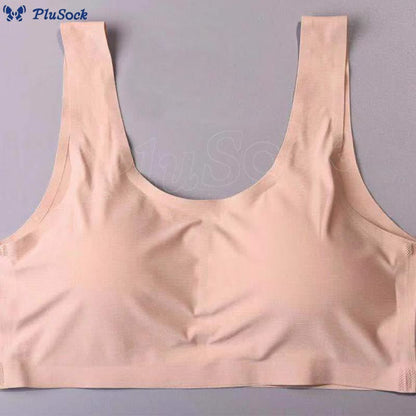 Plus Size Thin Seamless Wirefree Bra