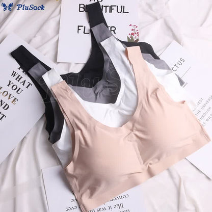 Plus Size Thin Seamless Wirefree Bra