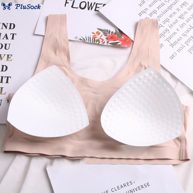 Plus Size Thin Seamless Wirefree Bra