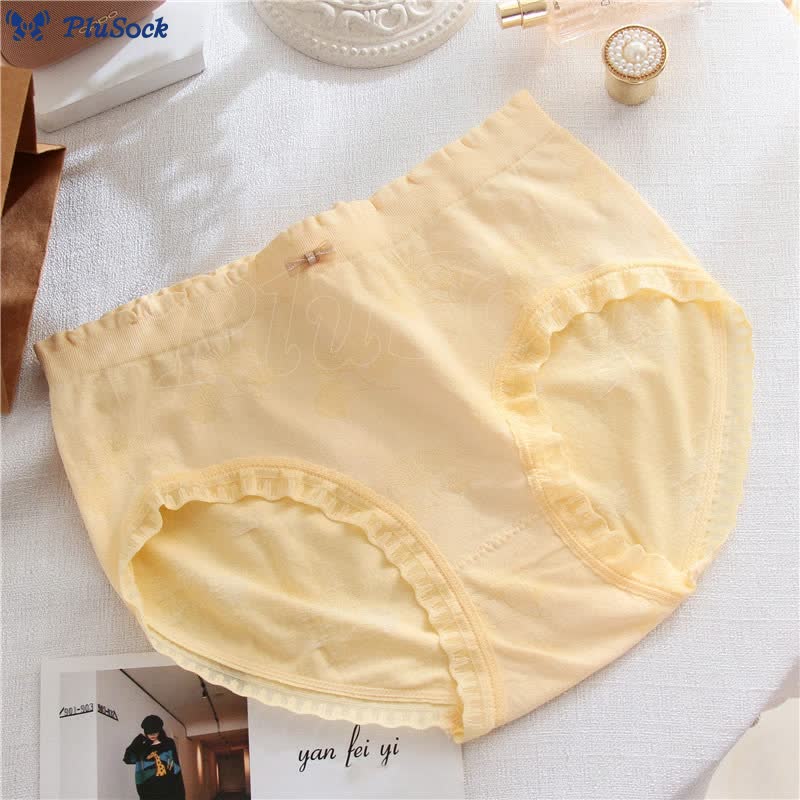 Seamless Lace Bow Decoration Panty(3 Packs)