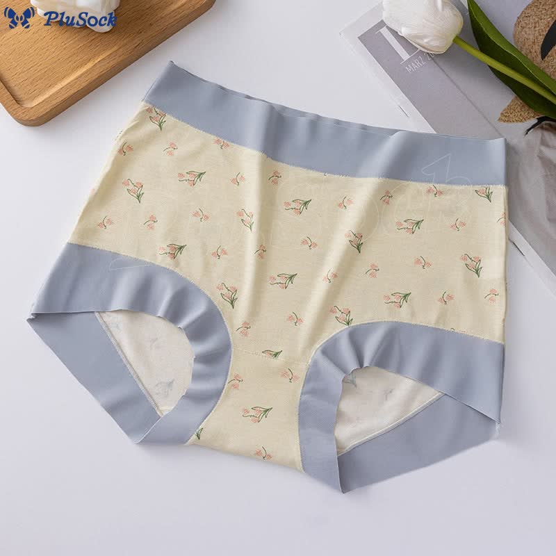 Plus Size High Waist Floral Panty(3 Packs)