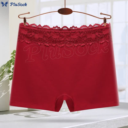 Plus Size High Waist Cotton Boyshort(3 Packs)