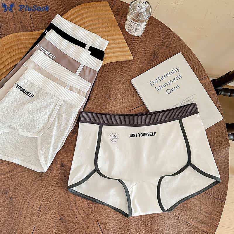 Plus Size Antibacterial Cotton Boyshort(3 Packs)