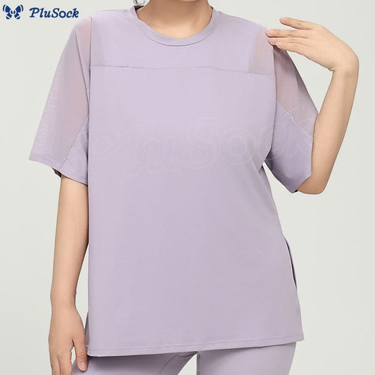 Plus Size Quick Dry Yoga Short Sleeve Shirt