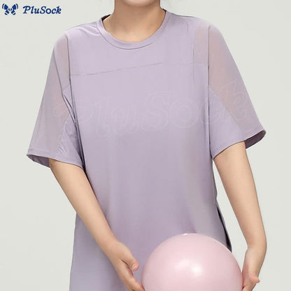 Plus Size Quick Dry Yoga Short Sleeve Shirt