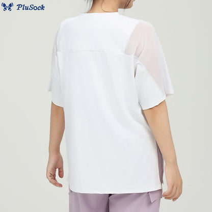 Plus Size Quick Dry Yoga Short Sleeve Shirt