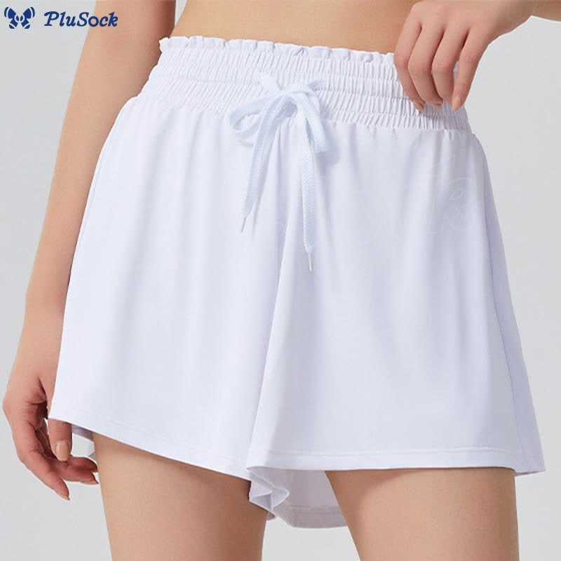 Plus Size High Waist Quick Dry Sports Short