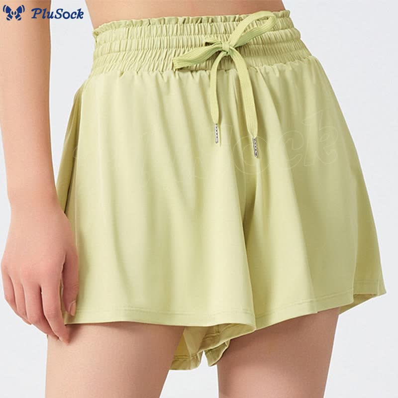 Plus Size High Waist Quick Dry Sports Short