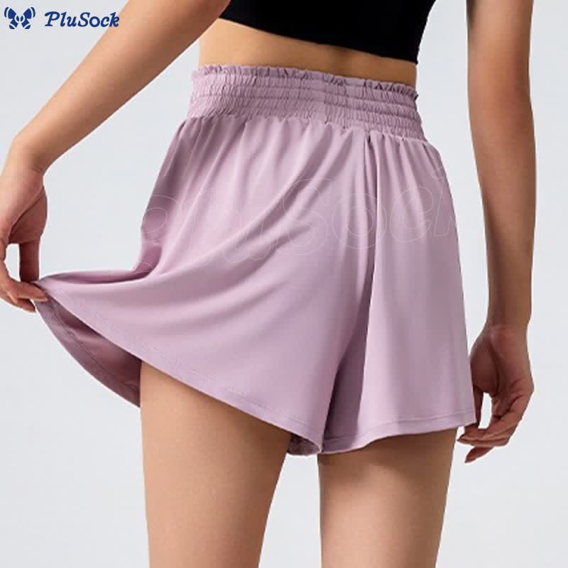 Plus Size High Waist Quick Dry Sports Short