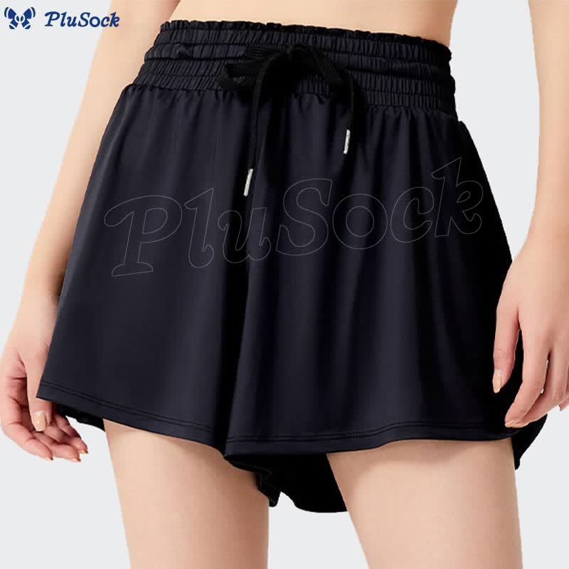 Plus Size High Waist Quick Dry Sports Short