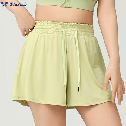 Plus Size High Waist Quick Dry Sports Short