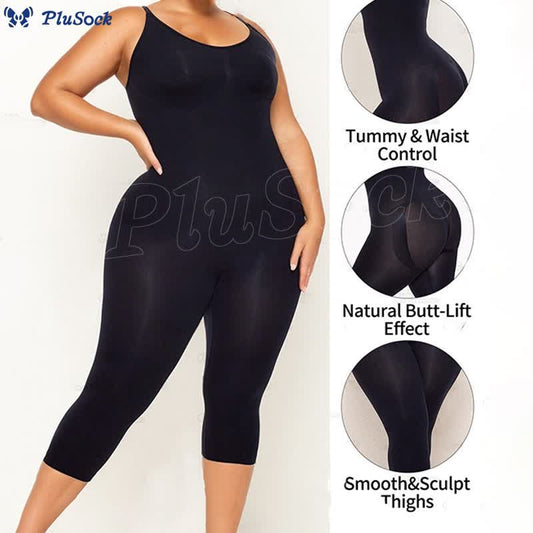 Plus Size Seamless One-piece Bodysuit