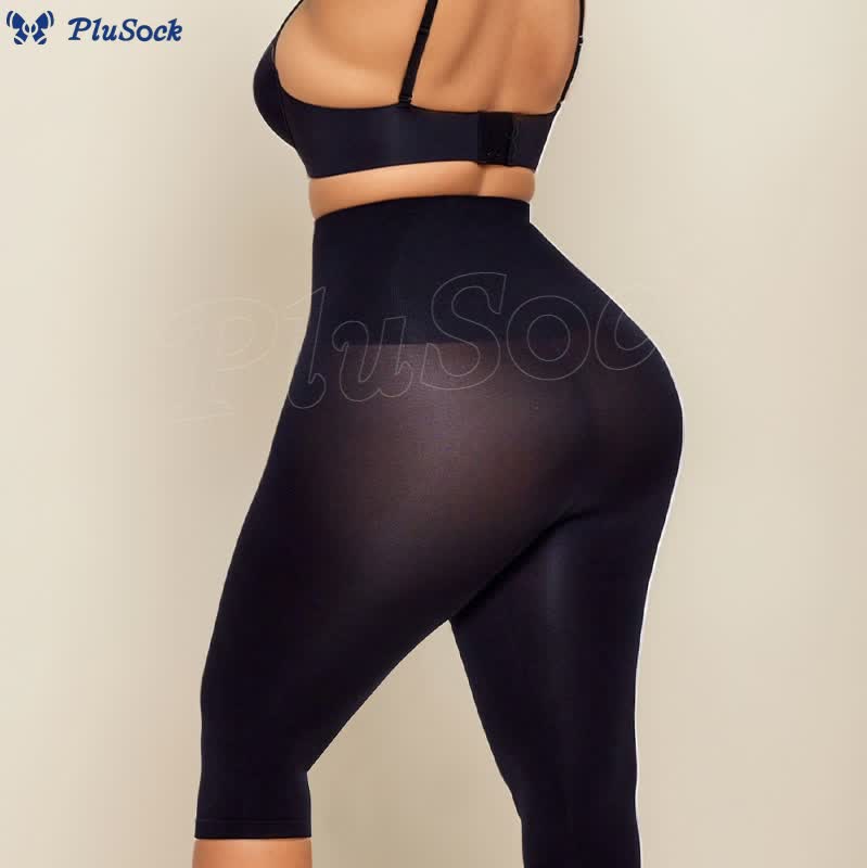 Plus Size High Waist Seamless Body Shaper Capri