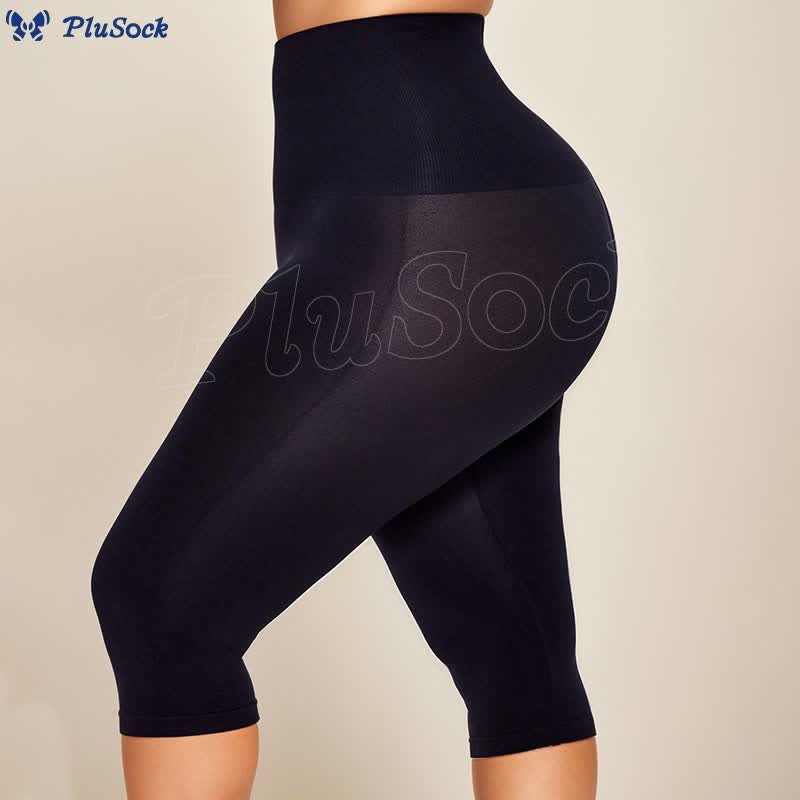 Plus Size High Waist Seamless Body Shaper Capri