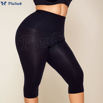 Plus Size High Waist Seamless Body Shaper Capri