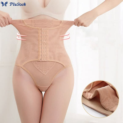 Plus Size Tummy Control High Waist Shapewear Thong