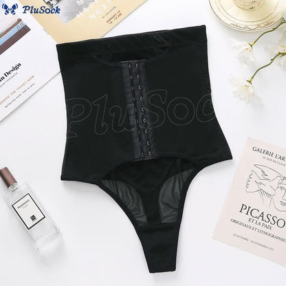 Plus Size Tummy Control High Waist Shapewear Thong