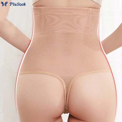 Plus Size Tummy Control High Waist Shapewear Thong