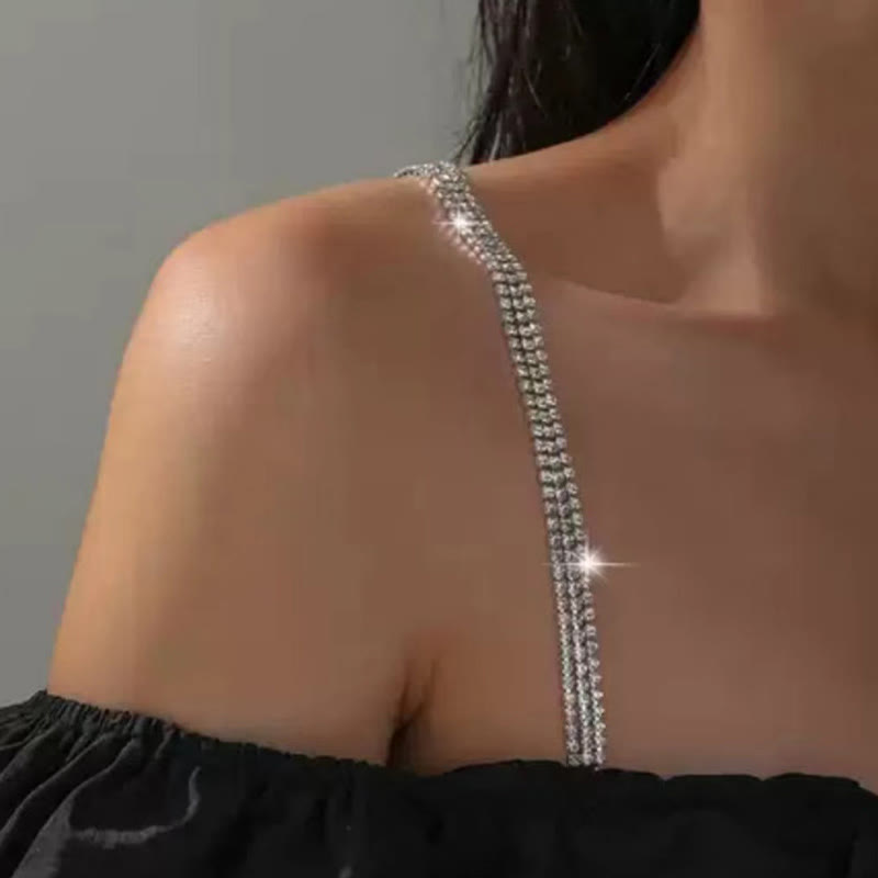 Sexy Rhinestone Jewelry Crystal Lingerie Chain(3 Pairs)