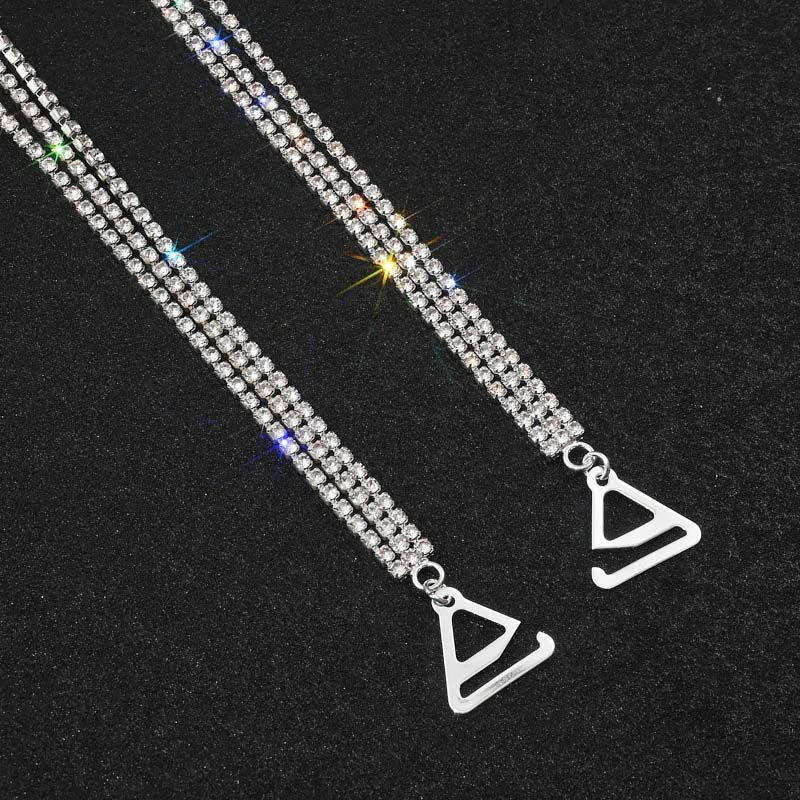 Sexy Rhinestone Jewelry Crystal Lingerie Chain(3 Pairs)