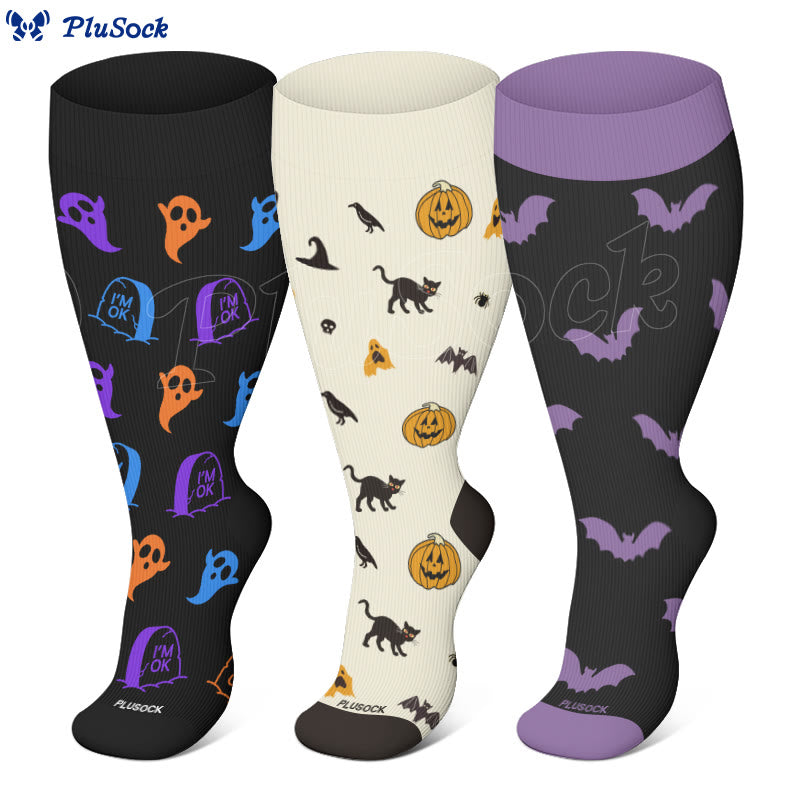 Plus Size Halloween Series Compression Socks