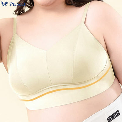 Plus Size Thin Seamless Full Coverage Wireless Bra