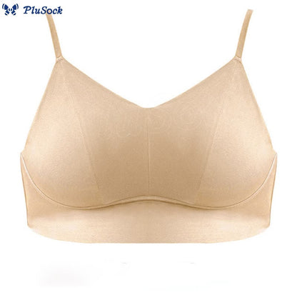 Plus Size Thin Seamless Full Coverage Wireless Bra