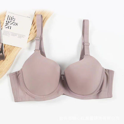 Thin Smooth Seamless Push-up Underwire Bra