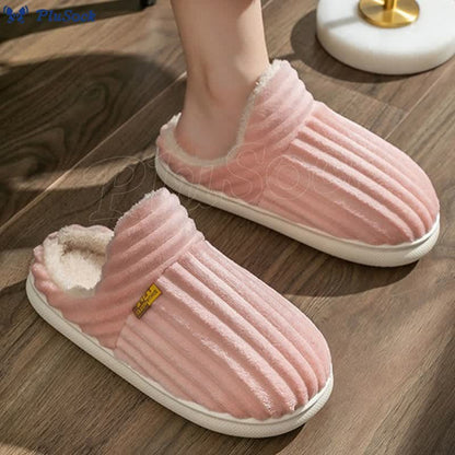 Plus Size Couple Indoor Slippers