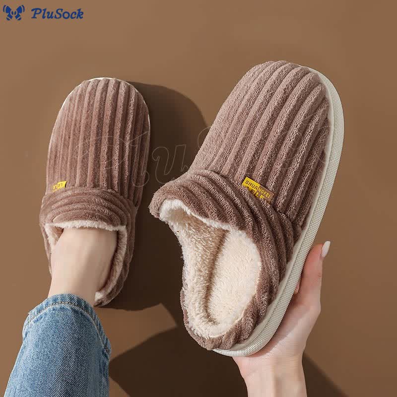 Plus Size Couple Indoor Slippers