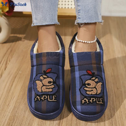 Plus Size Apple Slippers