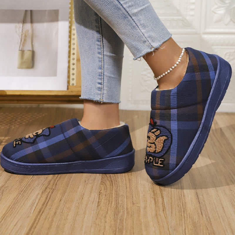 Plus Size Apple Slippers