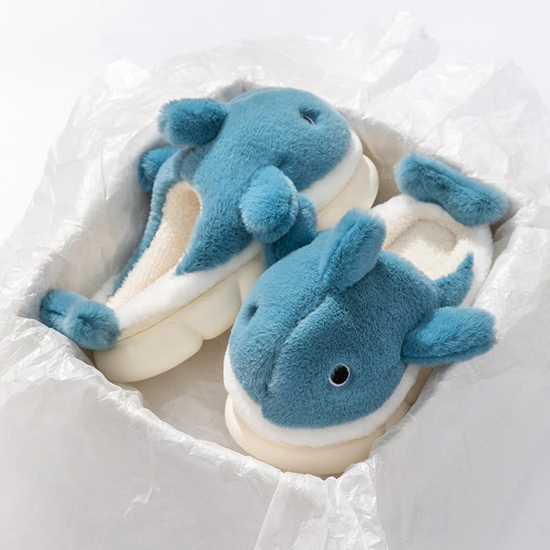 Plus Size Cute Whale Slippers