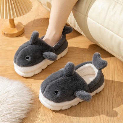 Plus Size Cute Whale Slippers