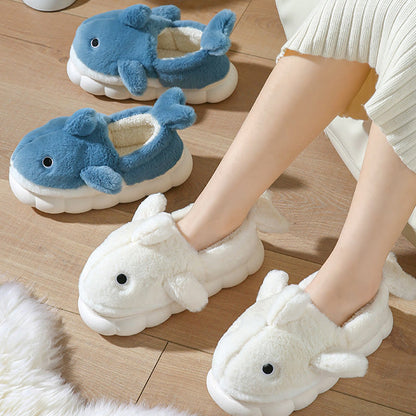 Plus Size Cute Whale Slippers