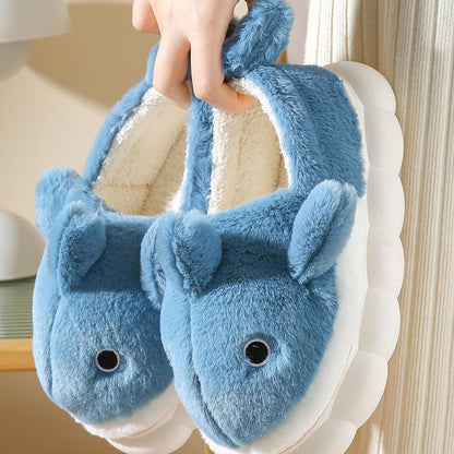 Plus Size Cute Whale Slippers